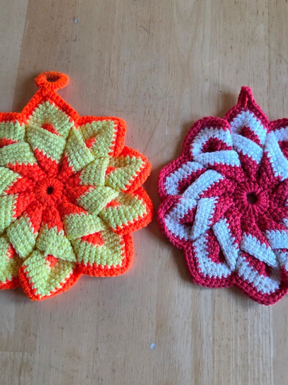 2 Each Homemade Pot Holders (98)